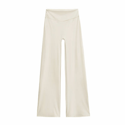 High waisted pants with loose fit
