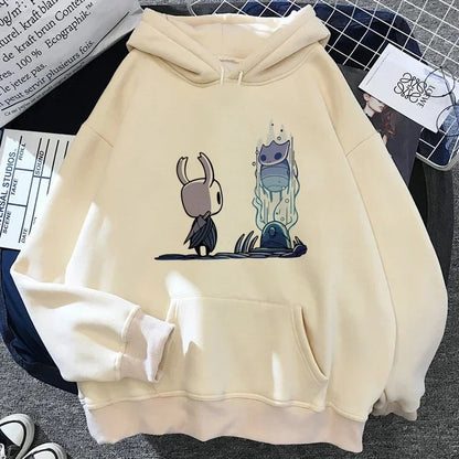 Hollow Knight Hoodies Men Korea Ulzzang Grunge Y2k Aesthetic