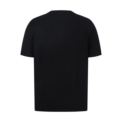 Fake two double layered V-neck short sleeved t-shirts