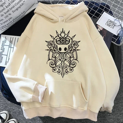 Hollow Knight Hoodies Men Korea Ulzzang Grunge Y2k Aesthetic