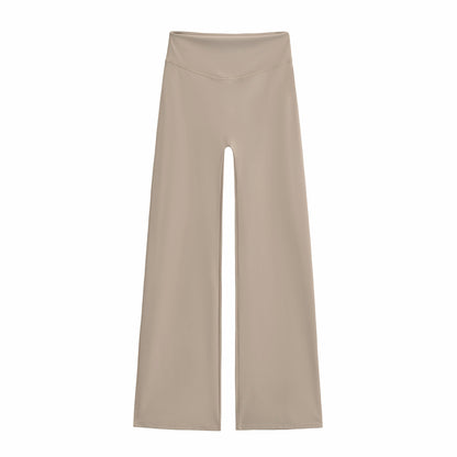 High waisted pants with loose fit