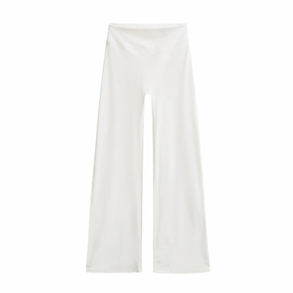High waisted pants with loose fit