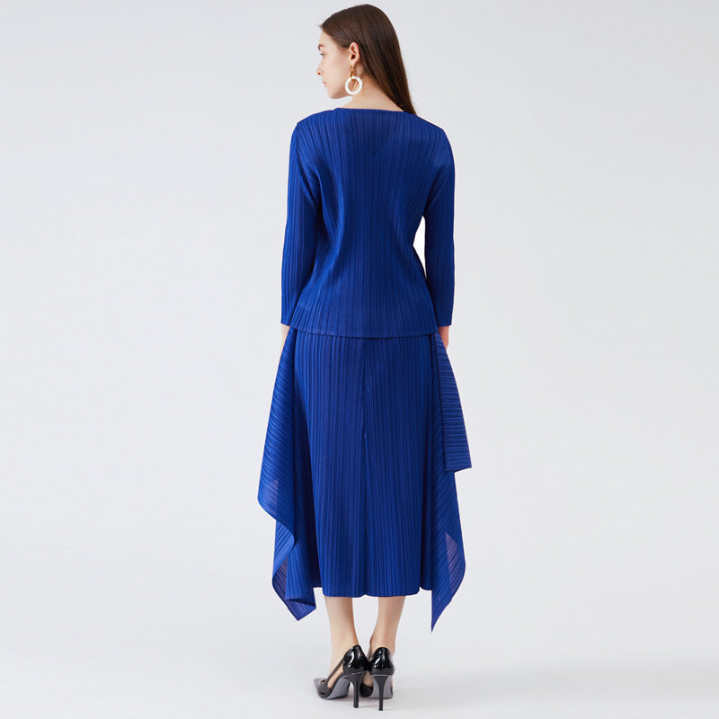 Spring new Sanzhai simple women's clothing Korean version loose temperament commuting long sleeve