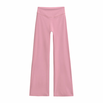 High waisted pants with loose fit