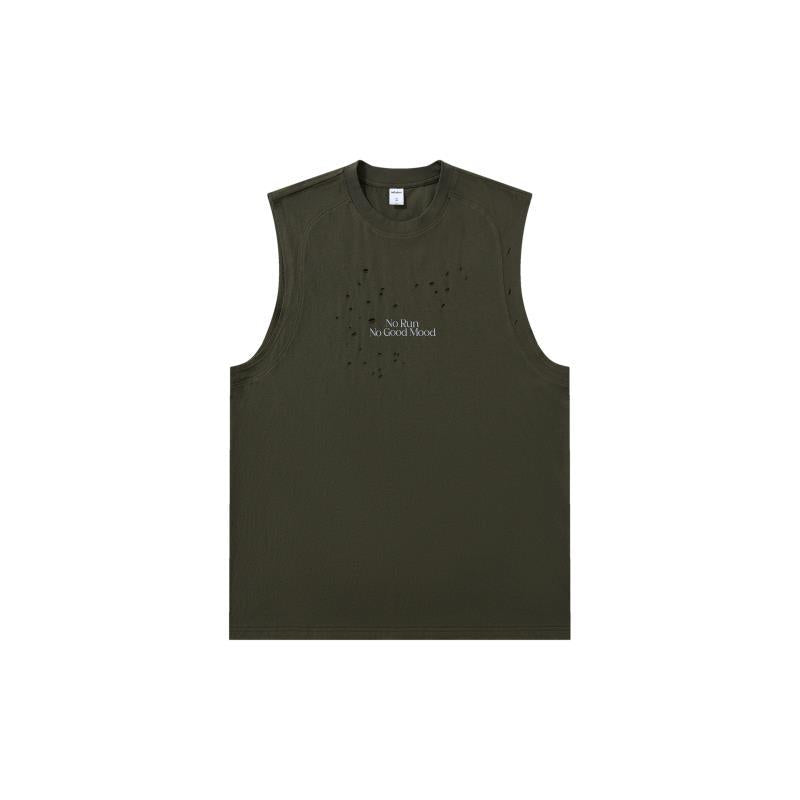 Printed sleeveless T-shirt