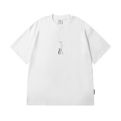 Printed short sleeved men's and women's T-shirts