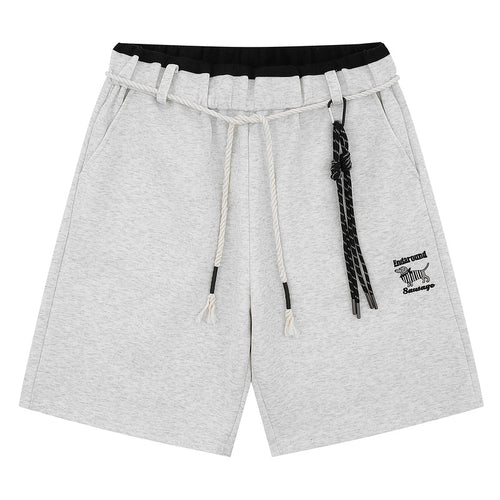 Loose Fit Shorts Straight Leg Sports Five-Point Pants for Men