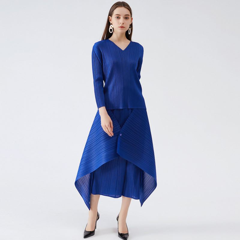 Spring new Sanzhai simple women's clothing Korean version loose temperament commuting long sleeve
