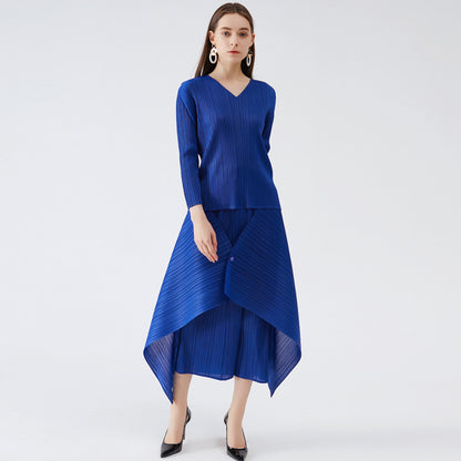 Spring new Sanzhai simple women's clothing Korean version loose temperament commuting long sleeve