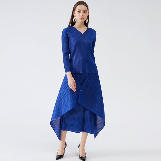 Spring new Sanzhai simple women's clothing Korean version loose temperament commuting long sleeve