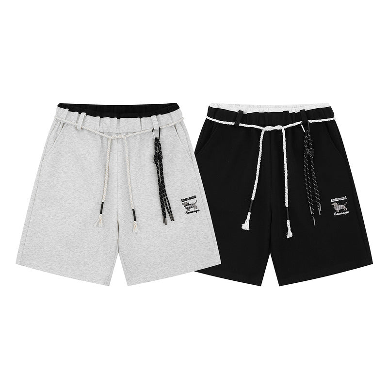 Loose Fit Shorts Straight Leg Sports Five-Point Pants for Men