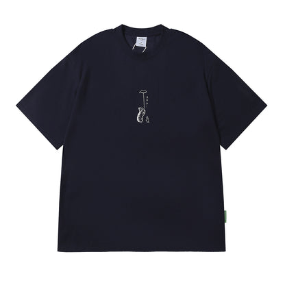 Printed short sleeved men's and women's T-shirts
